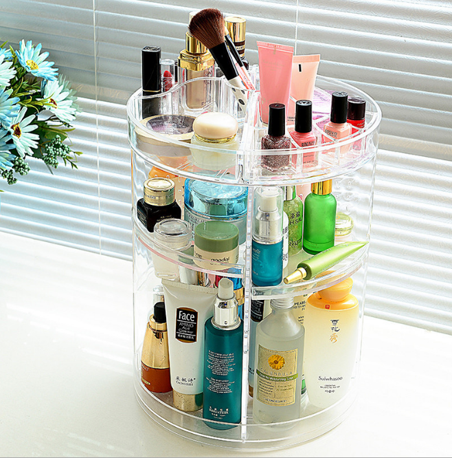 360° Rotatable Makeup Organizer