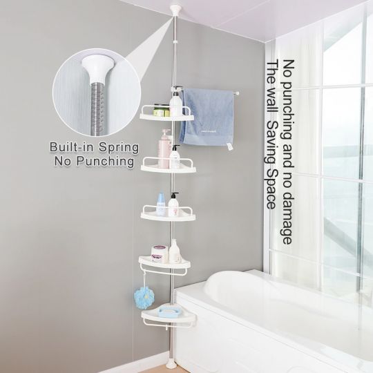 Adjustable Bathroom Corner Rack