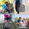 Versatile diaper bag with a built-in changing station for easy diaper changes