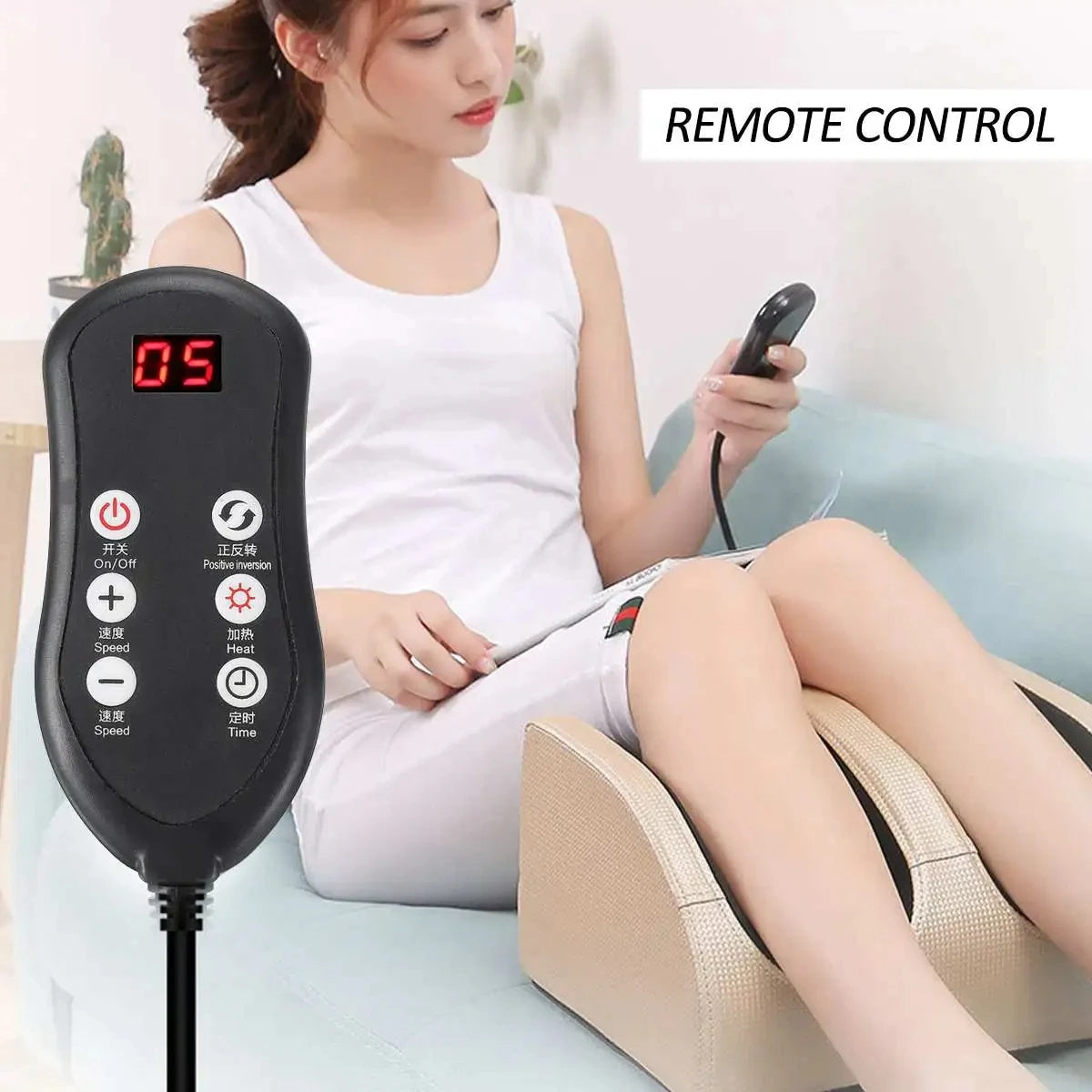 Foot Massager with Infrared Heating Roller