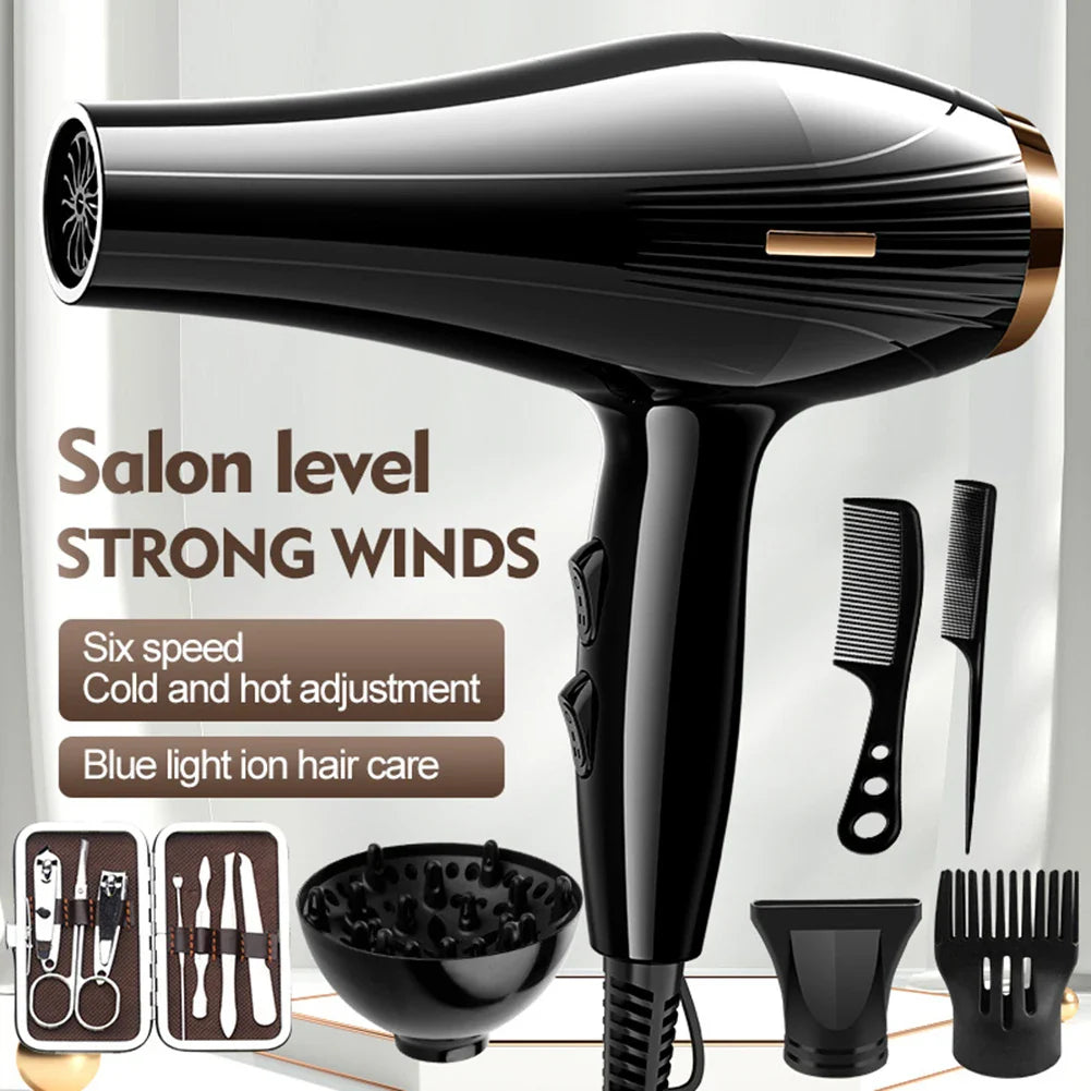 Super Dry Professional Styling Hair Dryer, Black