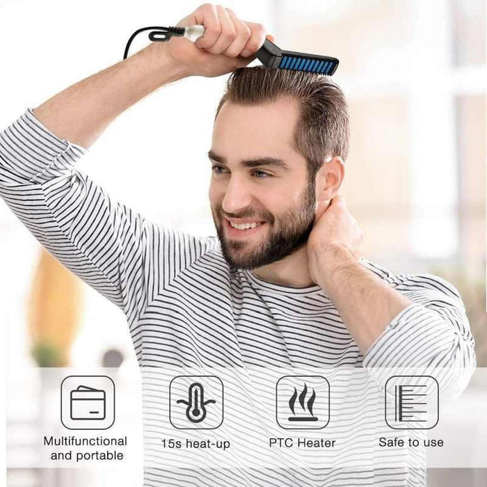 BEARD & HAIR STRAIGHTENER!