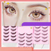 5 Pairs Manga Lashes New Arrival Anime Cosplay Natural Wispy  Korean Makeup Artificial False Eyelashes