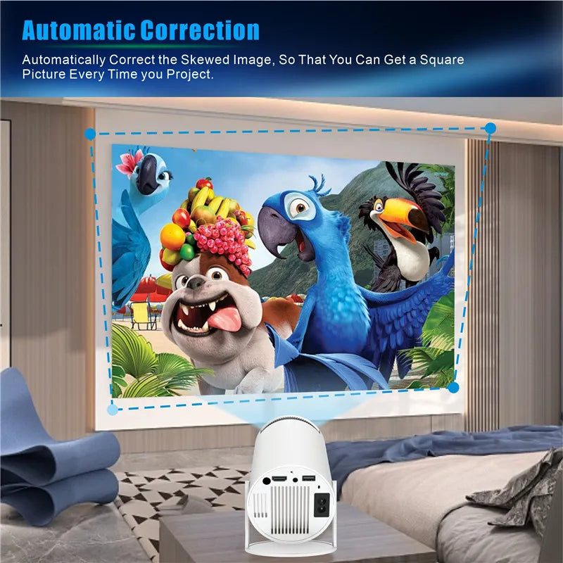 4K Android 11 Dual Wifi6 200 ANSI All winner H713 BT5.0 1080P 1280*720P Home Cinema Outdoor portable Projector