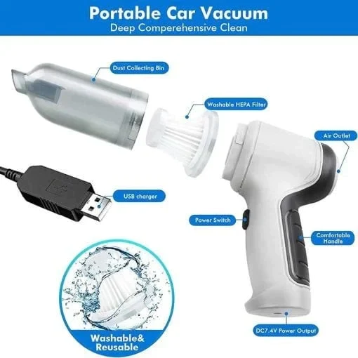 3 In 1 Portable & Multifunctional Vacuum Cleaner