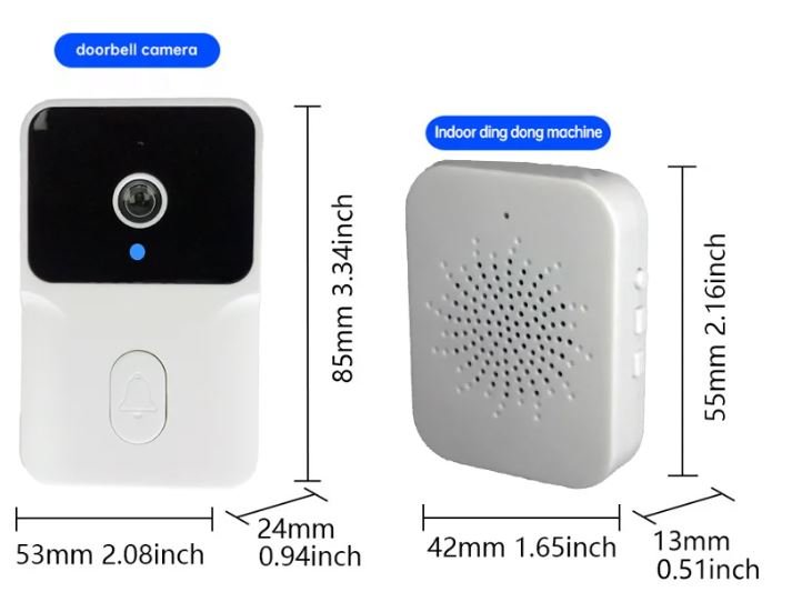 Wireless Doorbell WiFi Outdoor HD Camera Security Door Bell